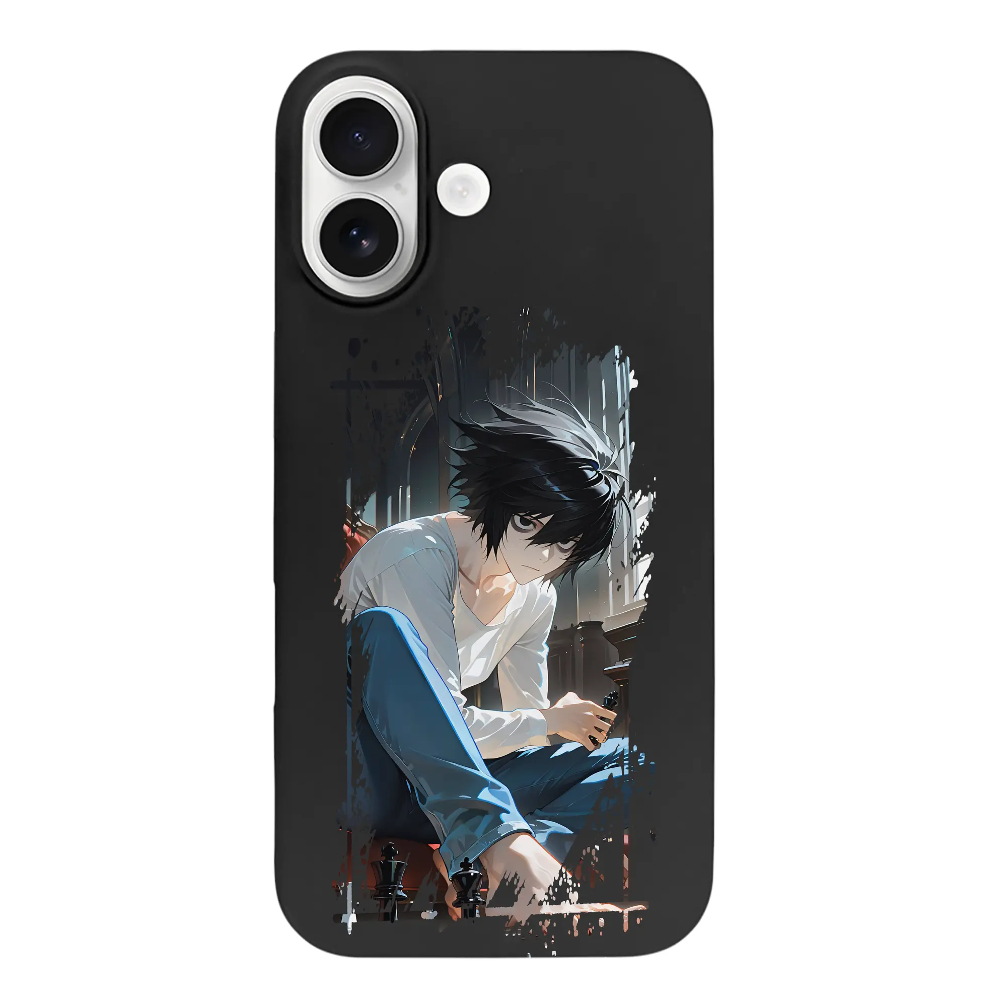 デスノート グッズ,L - iPhone 17 シリーズ シリコンケース 薄型 耐衝撃 指紋防止 ソフトタッチカバー 精密フィット 傷防止 保護ケース iPhone 17/17 Air/17 Pro/17 Pro Max 対応